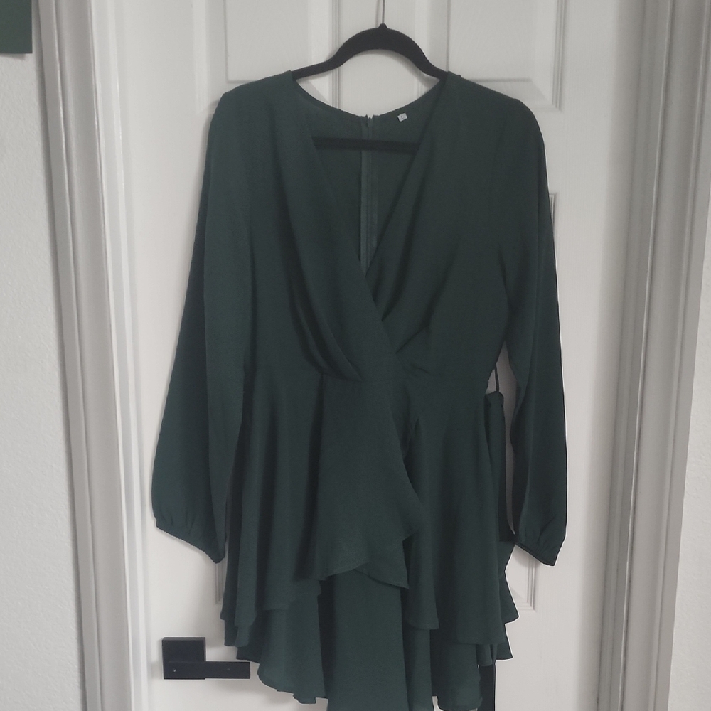 Elegant Green Women's Dress